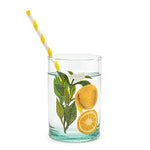 Glass Hand Painted - Orange