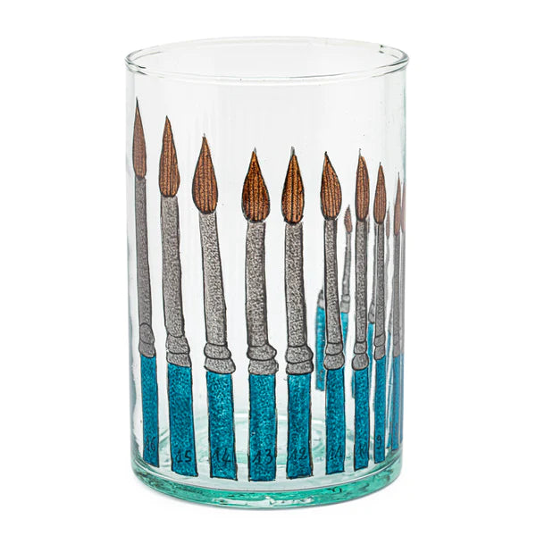 Hand Painted Glasses - Paint Brushes