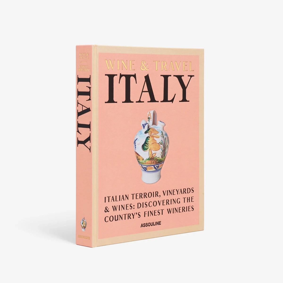 Cover image of Wine & Travel Italy by Enrico Bernardo, highlighting the diverse landscapes and vineyards of Italy’s wine regions.