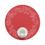 Placemat Martha Stewart 15" Rd Wreath