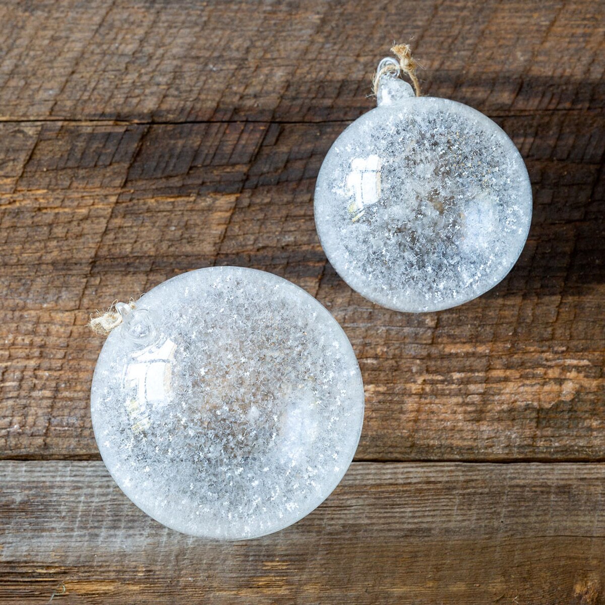 Frosted Glass Ornament Large