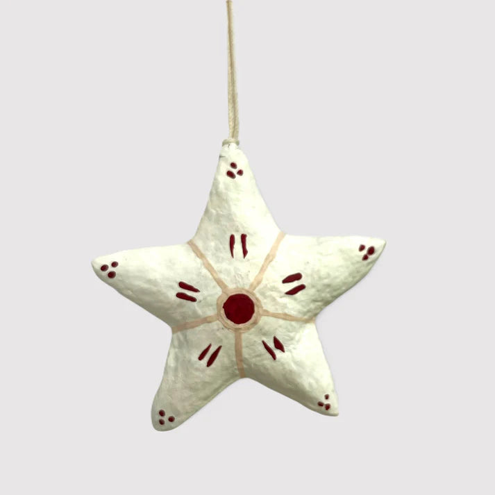 Orn Star with Red Design