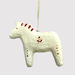Orn Horse with Red Pattern