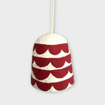 Orn Red and White Bell