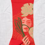 Socks Visages Red