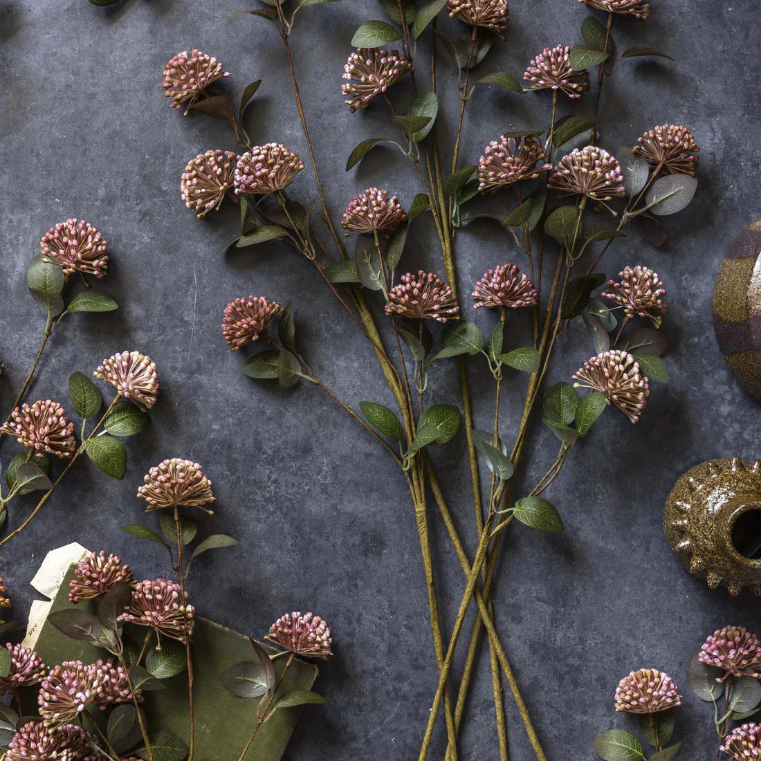 Floral Eucalyptus Cream Stem
