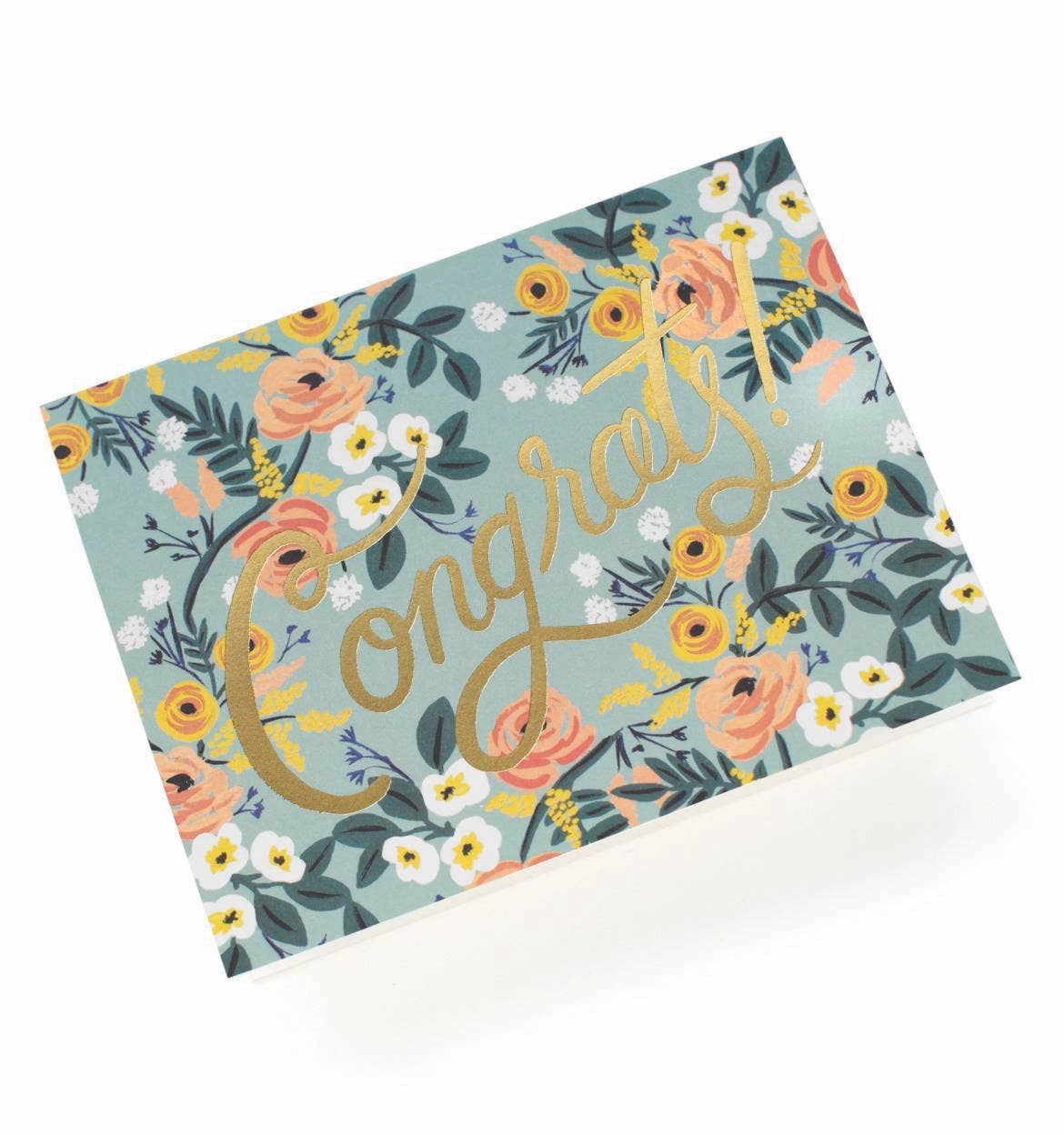 Card Blue Meadow Congrats