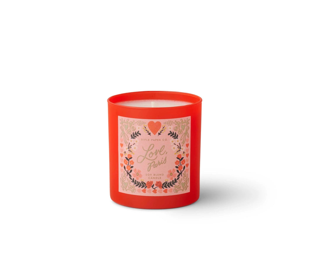 Love, Paris Glass Candle