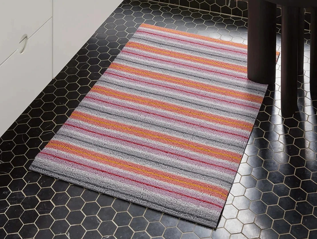 Ribbon Stripe Shag Mat (24"x 36")