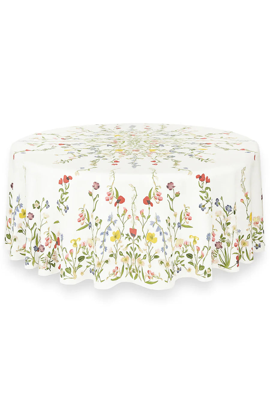 Tablecloth Linen Round 102" - S&B x John Derian 'Botanical Wildflower'