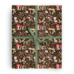 Gift Wrap Roll - Mushrooms