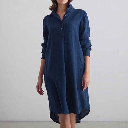 Camilla Linen Shirt Dress