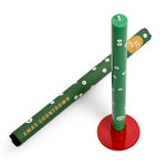 Geometric Candle: Green Xmas Countdown candle. Burn everyday for 25 days