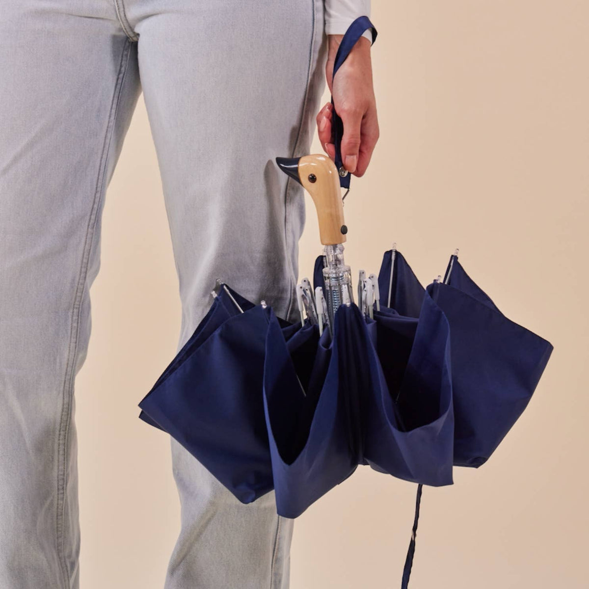 Umbrella Navy Compact Eco-Friendly Original Duckhead Umbrella