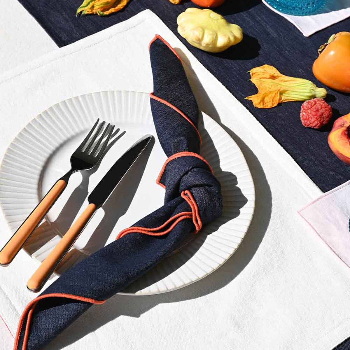 Napkins Rainbow Denim | Set of 4