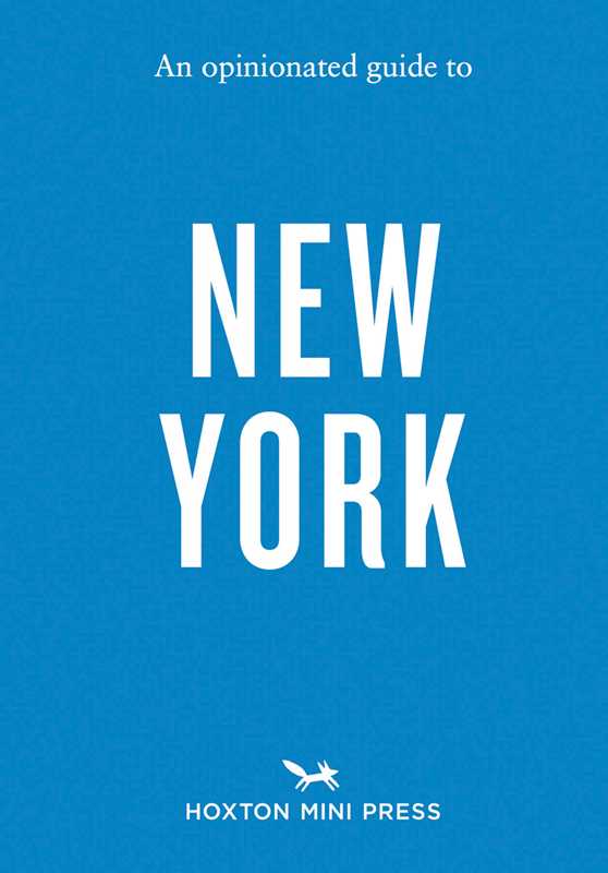 Book Opinionated Guide to New York