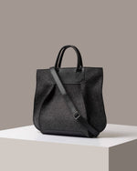 Frankie Merino Wool Tote in Charcoal