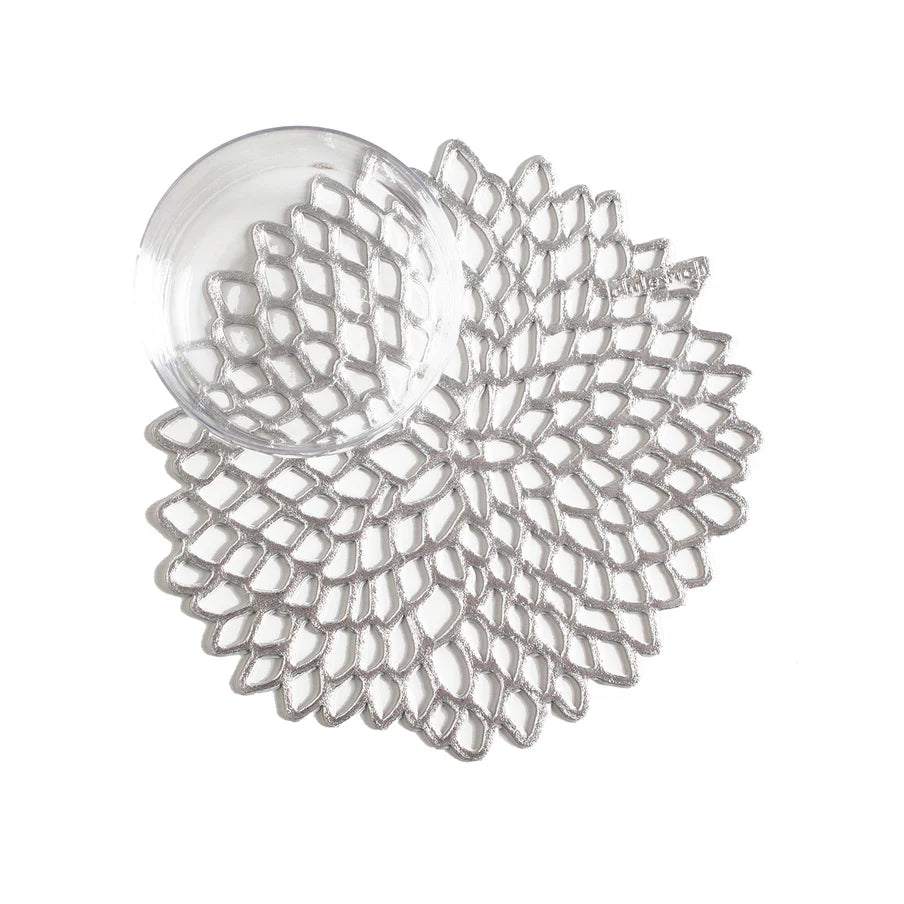 Coasters Dahlia (Set of 6) - Silver