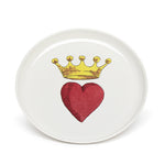 The Dessert Plate Crown Heart&nbsp;by Marin Montagut offers the perfect way to enjoy a treat after a meal or during tea time. This versatile plate also works as a cheese plate.