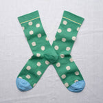 Socks Polka dot Green Ming