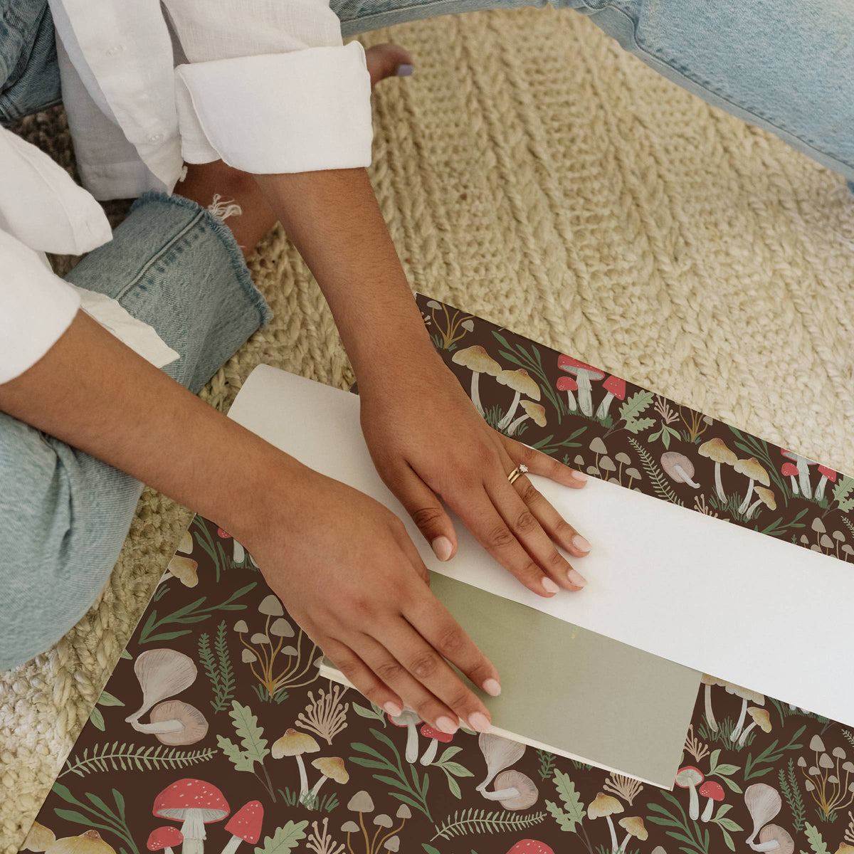Gift Wrap Roll - Mushrooms