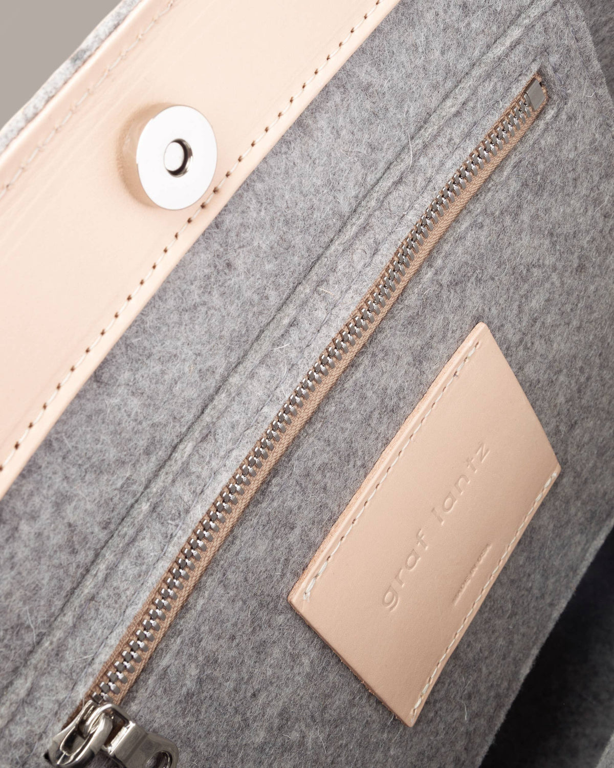 Frankie Merino Wool Tote in Granite