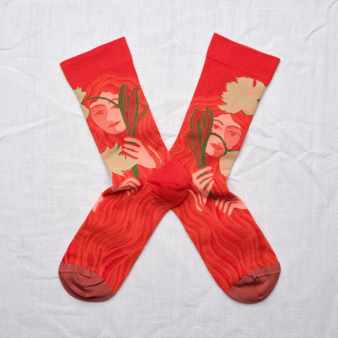 Socks Visages Red