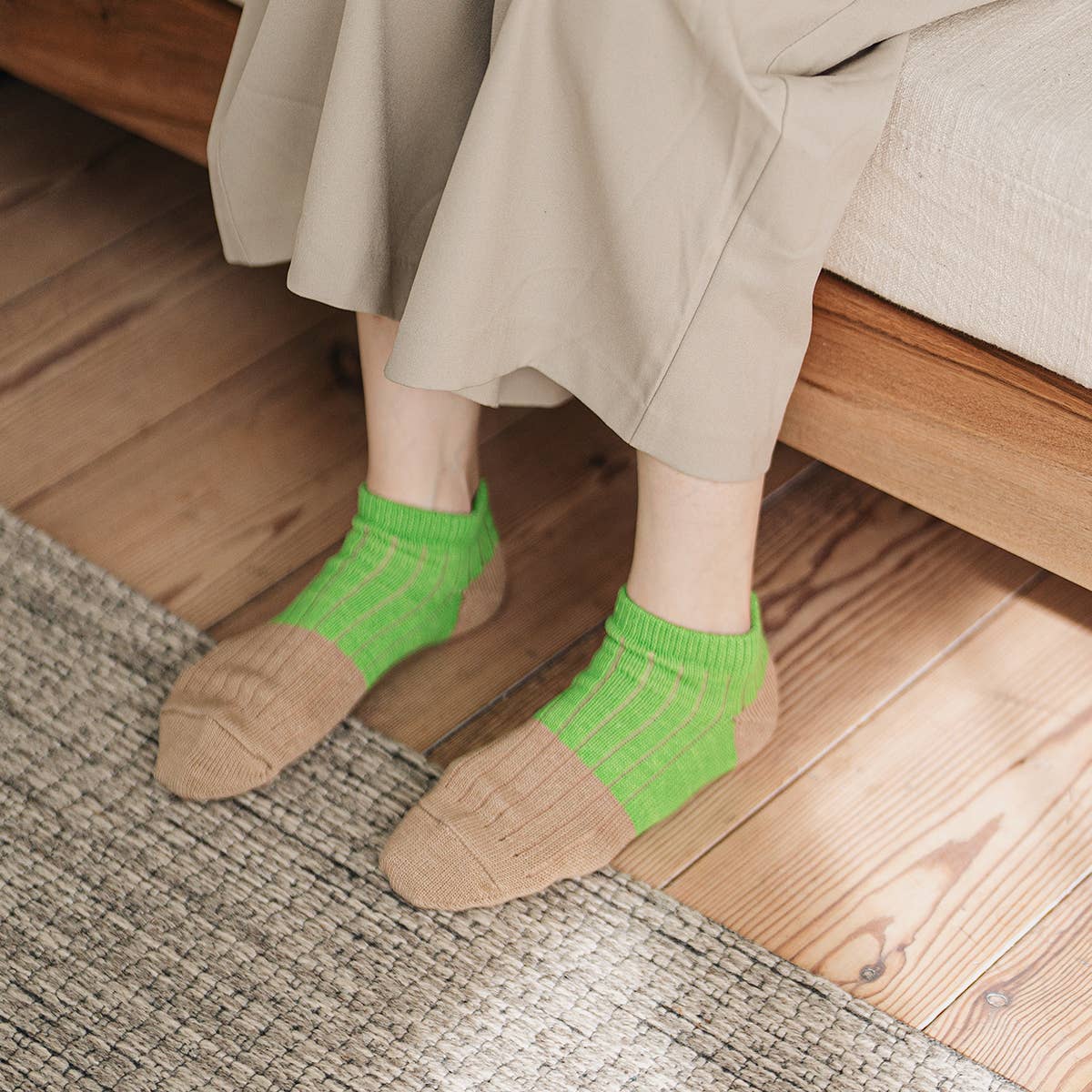Socks Linen Cotton Anklet
