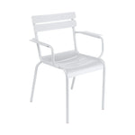 Luxembourg Arm Chair: White