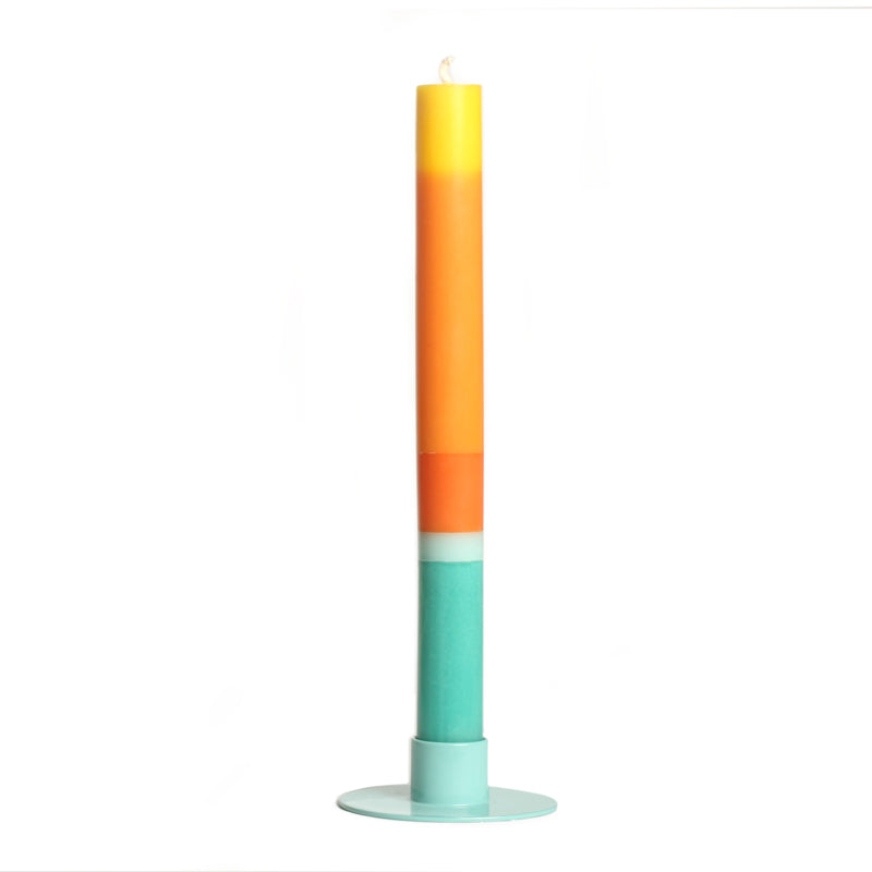 Greeting Candle: For Every Occasion. Blue to orange ombre 