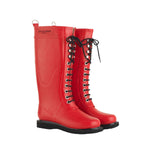 Tall Rain Boot Rub 1 laced up. ilse jacobsen 