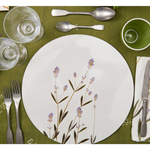 Placemat Herbarium round, cork-backed - Lavender