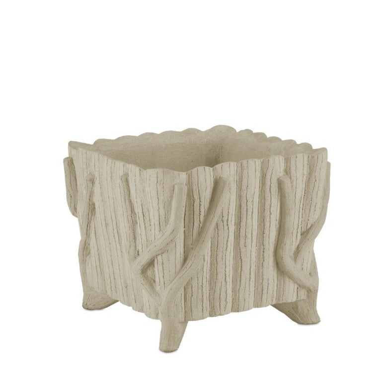 Square Faux Bois Planter