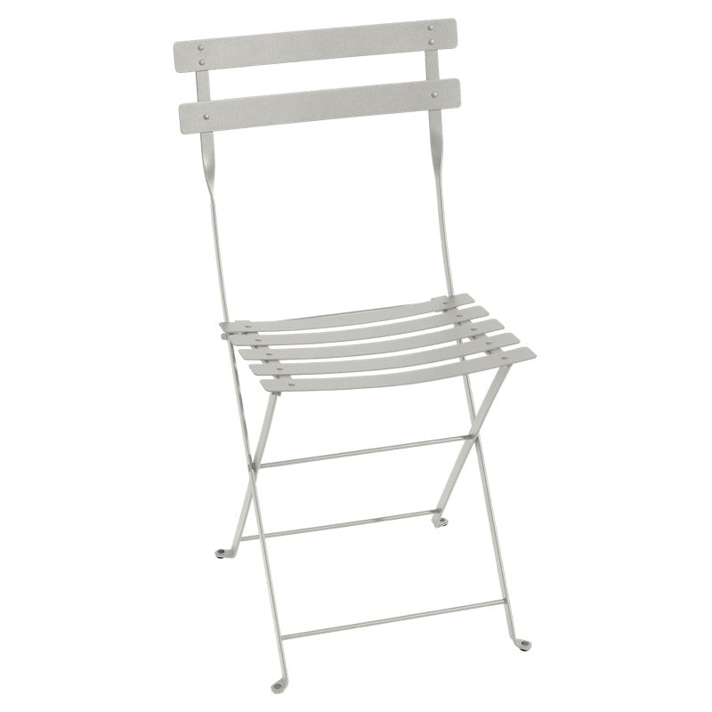 Bistro Metal Chair: Clay Grey