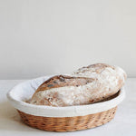 Rattan Round Basket w/ Liner