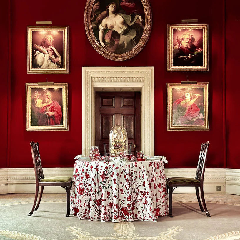 Tablecloth Linen Round 102" 'Les Airelles'