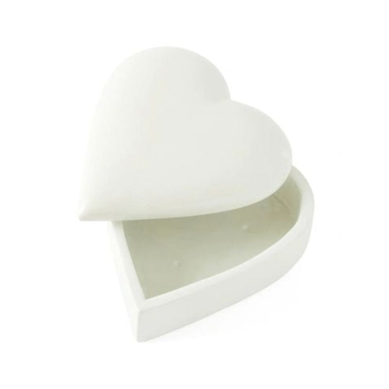 Soapstone Heart Box White