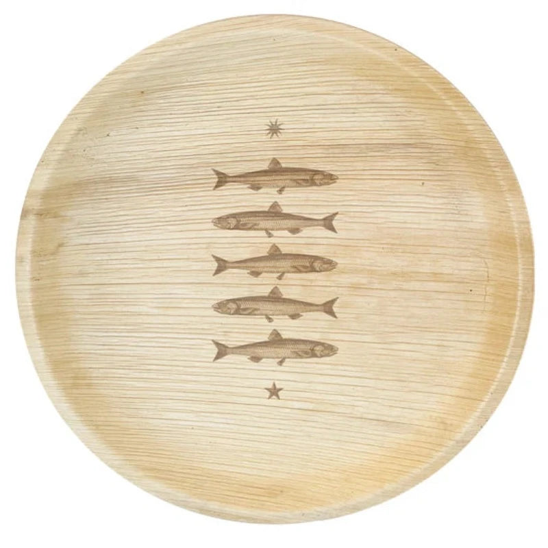 Compostable Plates: Stacked Fish