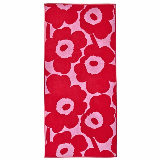 Unikko Towels: Red