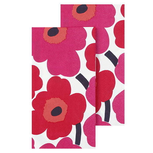 Red Unikko Guest Napkin