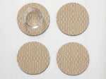 Coasters Boxwood Wheat Flax Set of 4