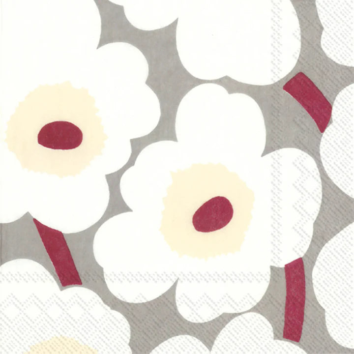 Napkin Unikko / Grey Cream