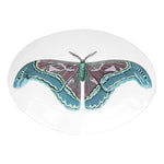 Platter Oval Blue Butterfly