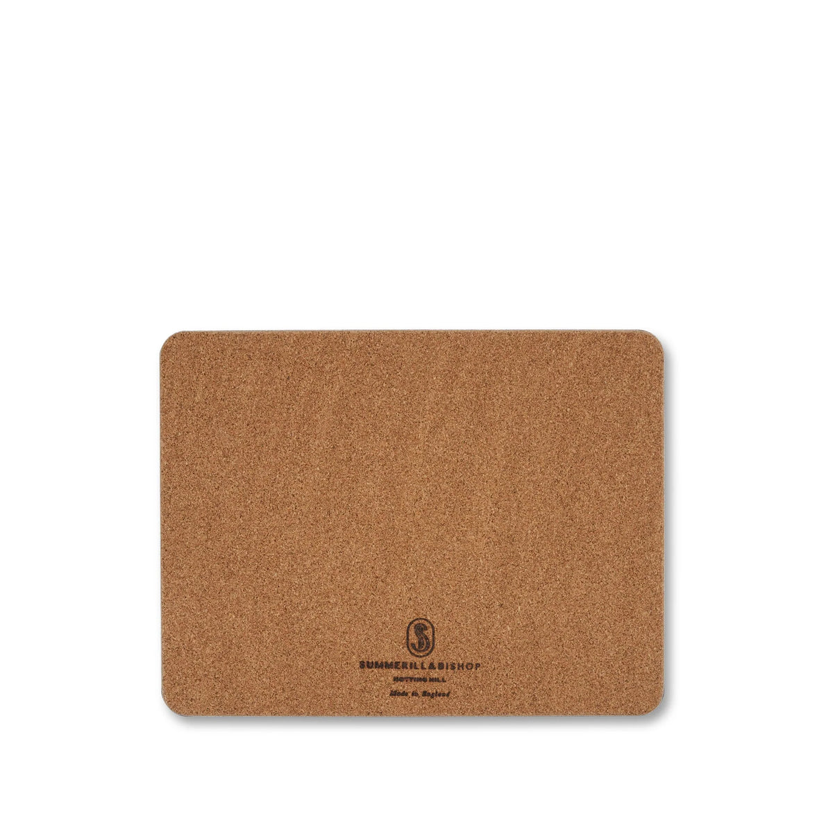 Placemat Stripe Cork-Backed, Rose Pink, 29 x 38cm
