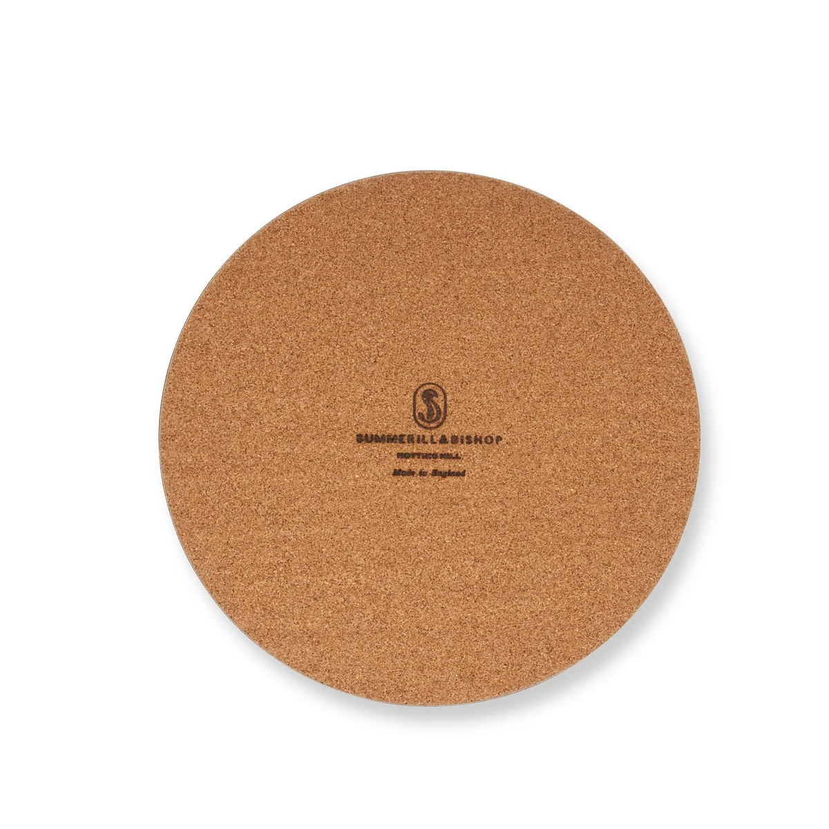 Placemat Dahlia 'Nuit d’Ete' round - cork backed 13.5"
