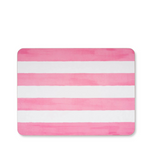 Placemat Stripe Cork-Backed, Rose Pink, 29 x 38cm
