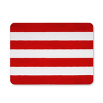 Placemat Stripe Cork-Backed, Red, 29 x 38cm