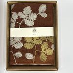 Table Linen Rovere Brown Leaves