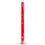 Geometric Candle: Red Xmas Countdown candle. Burn everyday for 25 days